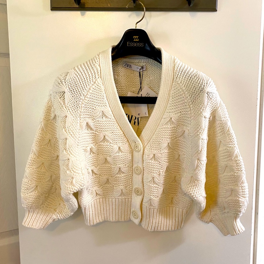 Zara cream cardigan
